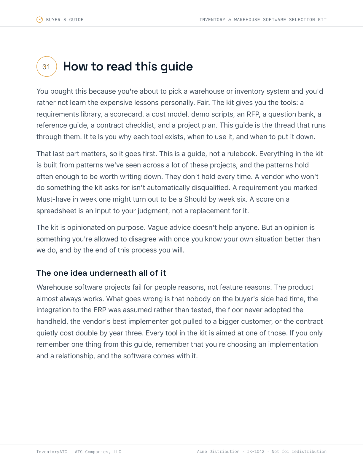 Buyer's guide page: how to read this guide